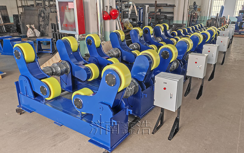 焊接滾輪架裝車發貨